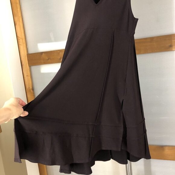 Sympli Deep Purple High Low Slit Hem Dress Sz‎ 2 - Picture 5 of 9
